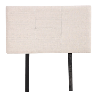 Dealsmate Linen Fabric Single Bed Headboard Bedhead - Beige