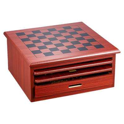 Dealsmate 10 in 1 Wooden Chess Board Games Slide Out Checkers House Unit Set