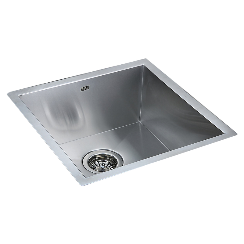 Dealsmate 440x440mm Handmade Stainless Steel Undermount / Topmount Kitchen Laundry Sink with Waste