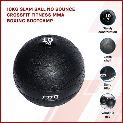 Dealsmate 10kg Slam Ball No Bounce Crossfit Fitness MMA Boxing BootCamp