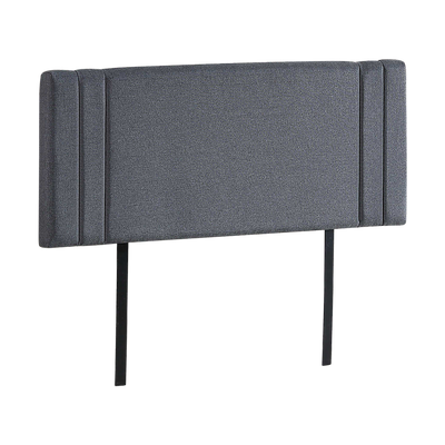 Dealsmate Linen Fabric Double Bed Deluxe Headboard Bedhead - Grey