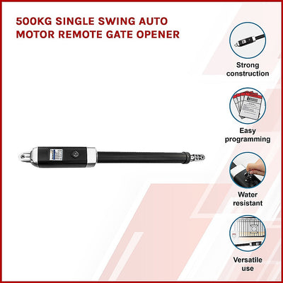 Dealsmate 500KG Single Swing Auto Motor Remote Gate Opener