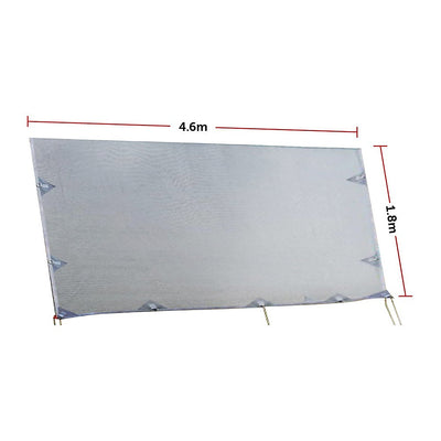 Dealsmate 4.6m Caravan Privacy Screen Side Sunscreen Sun Shade for 16' Roll Out Awning