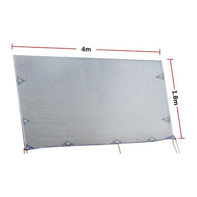Dealsmate 4.0m Caravan Privacy Screen Side Sunscreen Sun Shade for 14' Roll Out Awning
