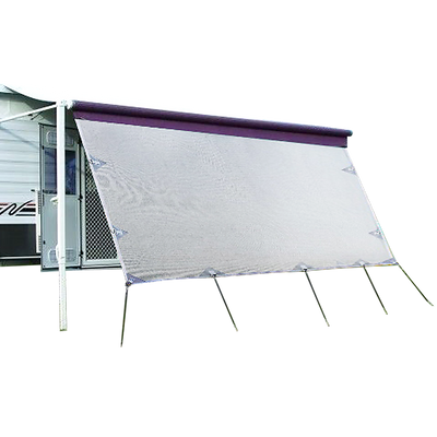 Dealsmate 3.7m Caravan Privacy Screen Side Sunscreen Sun Shade for 13' Roll Out Awning