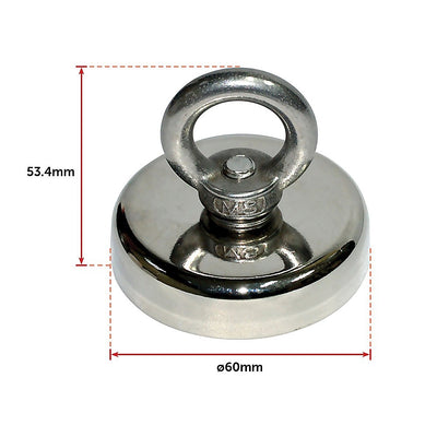 Dealsmate 112Kg Salvage Strong Recovery Magnet Neodymium Hook