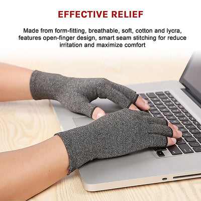 Dealsmate Arthritis Gloves Compression Joint Finger Hand Wrist Support Brace - Small