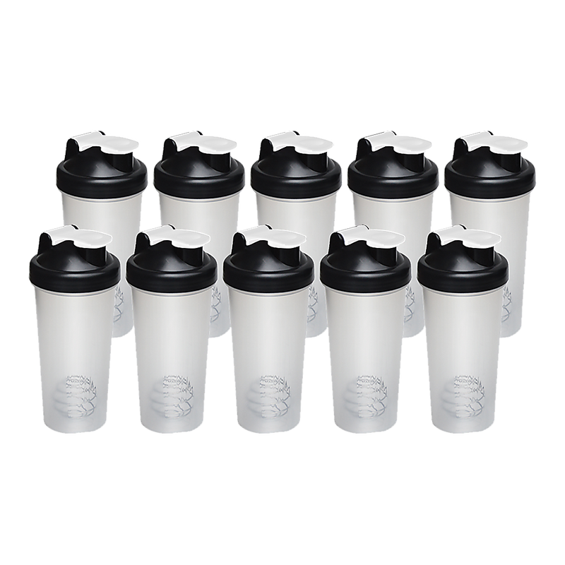 Dealsmate 10x 700ml GYM Protein Supplement Drink Blender Mixer Shaker Shake Ball Bottle