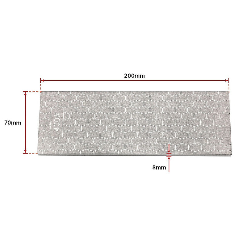 Dealsmate Double-Sided Diamond Knife Sharpeners Sharpening Stone W/ Stone Holder