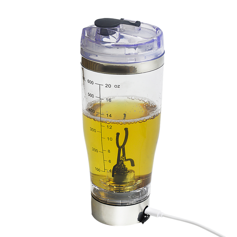 Dealsmate 600ml Electric Smart Portable Blender Protein Shaker Detachable Mixer Cup Bottle