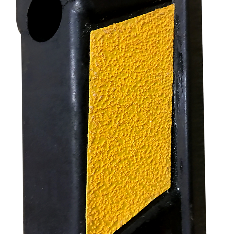 Dealsmate 180cm Heavy Duty Rubber Curb Parking Guide Wheel Driveway Stopper Reflective Yellow