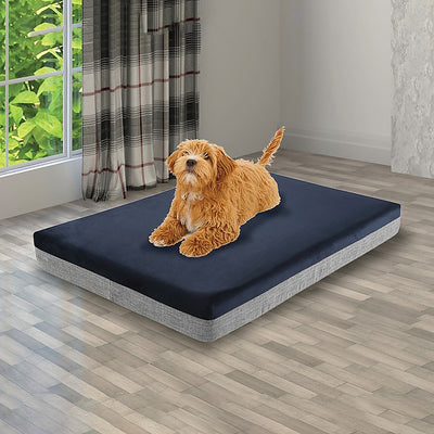 Dealsmate Memory Foam Dog Bed 12CM Thick Large Orthopedic Dog Pet Beds Waterproof Big