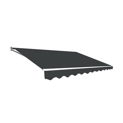 Dealsmate Motorised Outdoor Folding Arm Awning Retractable Sunshade Canopy Grey 5.0m x 2.5m