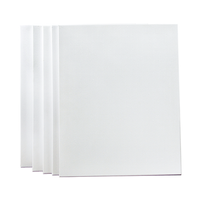 Dealsmate 5 pack of 50x60cm Artist Blank Stretched Canvas Canvases Art Large White Range Oil Acrylic Wood