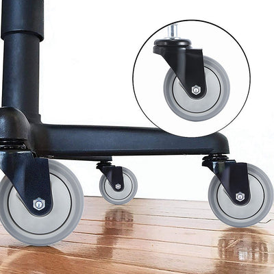 Dealsmate 5x Office Chair Caster Wheels Set Heavy Duty & Safe for All Floors w/Universal Fit