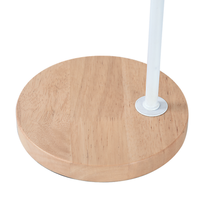 Dealsmate Modern Table lamp Desk Light Timber Base Bedside Bedroom White