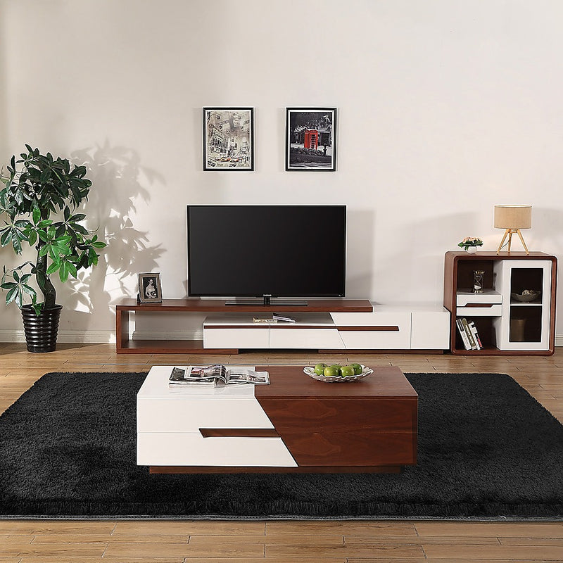 Dealsmate 230x160cm Floor Rugs Large Shaggy Rug Area Carpet Bedroom Living Room Mat - Black