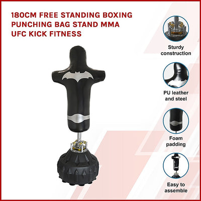 Dealsmate 180cm Free Standing Boxing Punching Bag Stand MMA UFC Kick Fitness