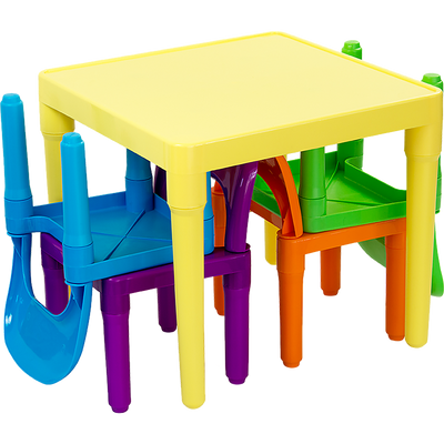 Dealsmate Kids Table and Chairs Play Set Toddler Child Toy Activity Furniture In-Outdoor