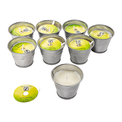 Dealsmate 8x Mosquito Insect Bug Repellent Small Bucket Citronella Candles