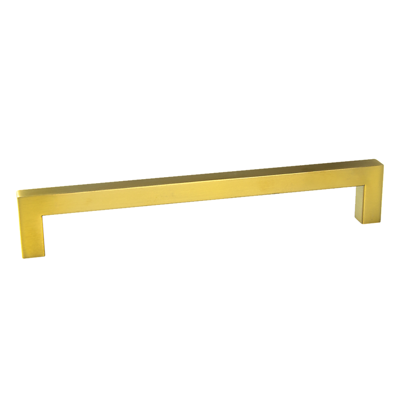 Dealsmate 15 x Brushed Brass Drawer Pulls Kitchen Cabinet Handles - Gold Finish 192mm