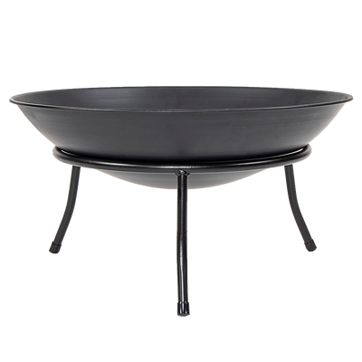 Dealsmate Iron Fire Bowl Traditional Log Fire Pit Outdoor Heating Camp Site Barbecue