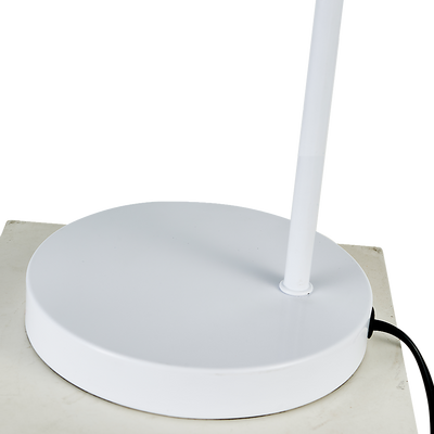 Dealsmate Modern Table lamp Desk Light Base Bedside Bedroom White