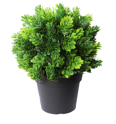 Dealsmate Small Potted Artificial Flowering Hop Plant UV Resistant 20cm