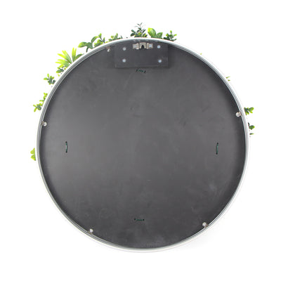 Dealsmate Flowering White Artificial Green Wall Disc UV Resistant 100cm (White Frame)