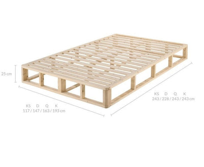 Dealsmate Kurt Wooden Platform Bed Frame Base Double