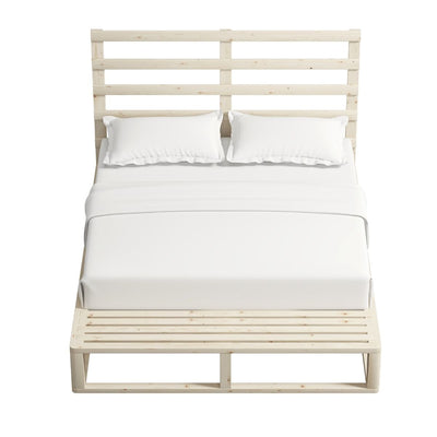 Dealsmate Industrial Coastal Pallet Bed Frame Bed Base King Single