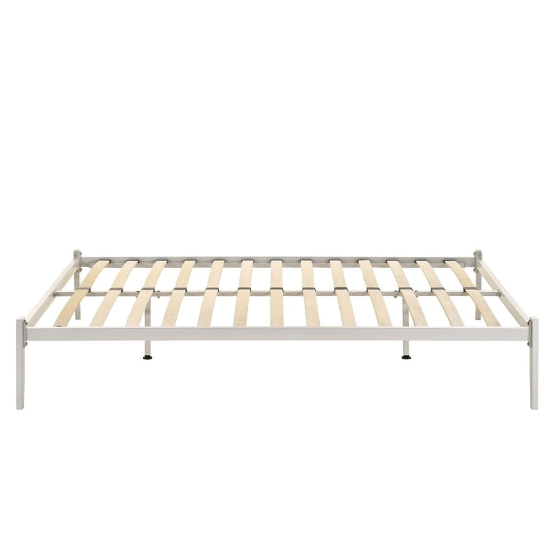 Dealsmate Metal Bed Base Frame Platform Foundation White - Queen