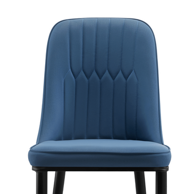 Dealsmate Stan Navy Elegant Classic Design Dining Chair Set of 2