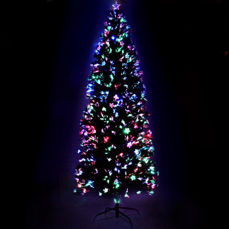Dealsmate  Christmas Tree 2.4M LED Xmas trees with Lights Multi Colour
