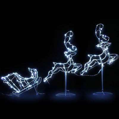 Dealsmate  Christmas Motif Lights LED Rope Reindeer Waterproof Outdoor Xmas