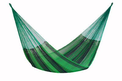 Dealsmate Mayan Legacy Queen Size Cotton Mexican Hammock in Jardin Colour