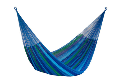 Dealsmate Mayan Legacy Jumbo Plus Size Nylon Mexican Hammock in Oceanica Colour