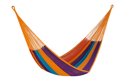 Dealsmate Mayan Legacy King Size Outdoor Cotton Mexican Hammock in Alegra Colour