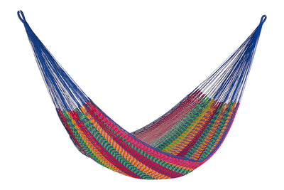 Dealsmate Mayan Legacy Jumbo Size Outdoor Cotton Mexican Hammock in Mexicana Colour