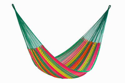 Dealsmate Mayan Legacy King Size Outdoor Cotton Mexican Hammock in Radiante Colour