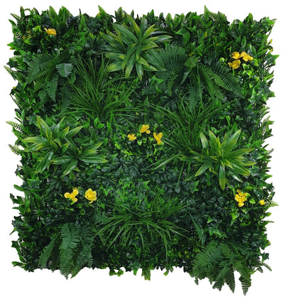 Dealsmate Yellow Rose Vertical Garden / Green Wall UV Resistant 100cm x 100cm