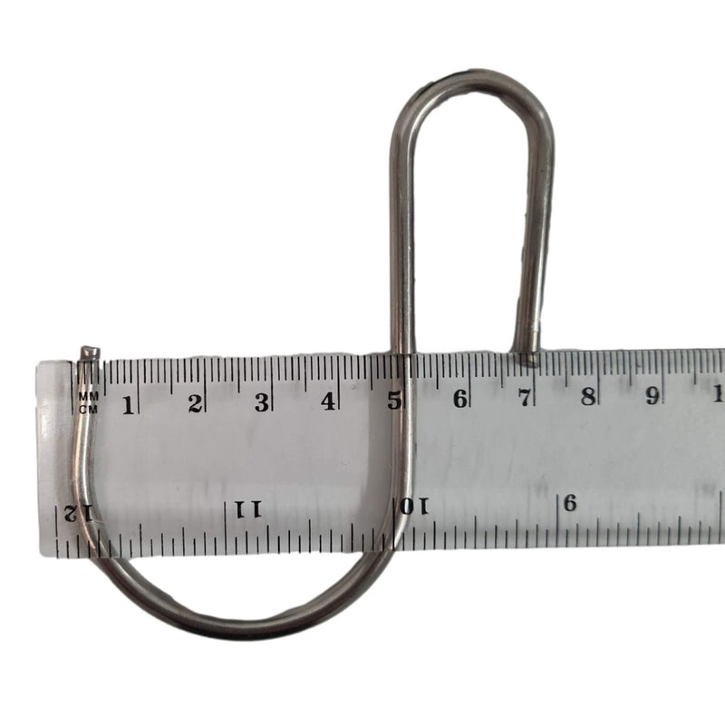 Dealsmate Stainless Steel Hanging Hooks 9cm x 7cm 50 Pieces