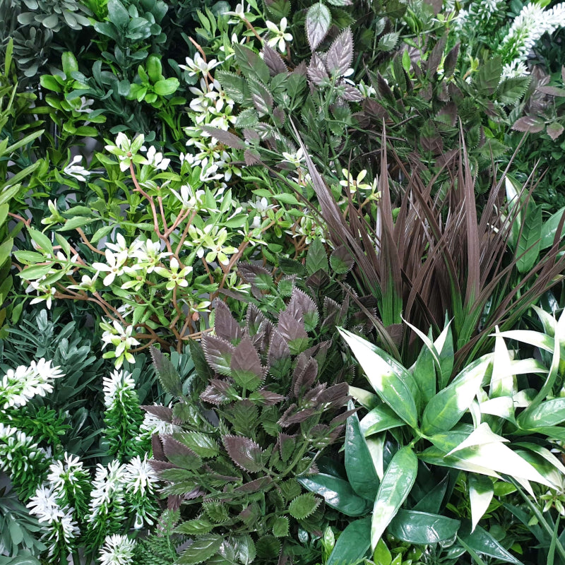 Dealsmate White Lush Lavender Field Vertical Garden / Green Wall UV Resistant 90cm x 90cm